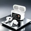 White A9 Pro ANC AirPods with Screen | Bluetooth 5.4 – Premium Sound